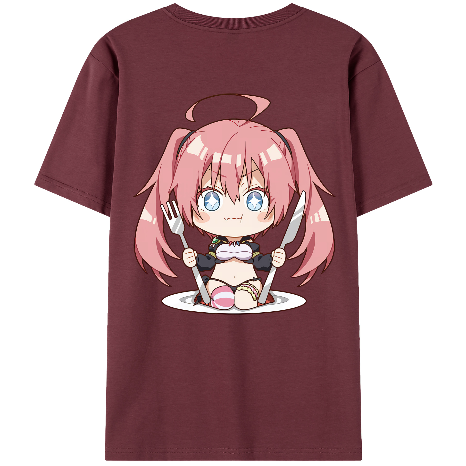（画像用） 転スラ Regarding Reincarnated to Slime 綿100％半袖Tシャツ（背面プリント）